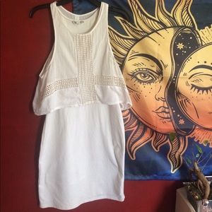 AE white body con dress
